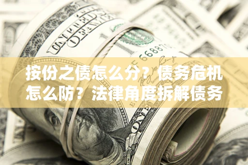 武汉按份之债怎么分？债务危机怎么防？法律角度拆解债务分配与风险自保指南