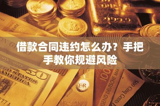 武汉借款合同违约怎么办？手把手教你规避风险