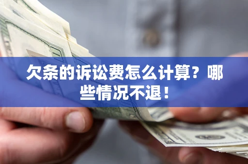 武汉欠条的诉讼费怎么计算？哪些情况不退！