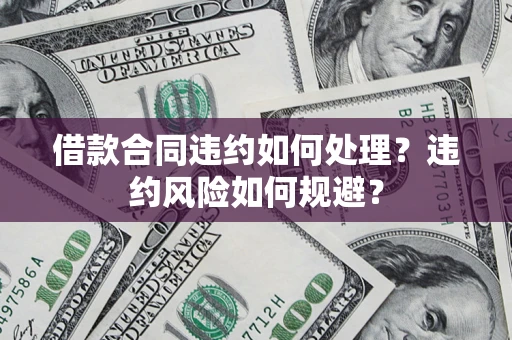 武汉借款合同违约如何处理？违约风险如何规避？