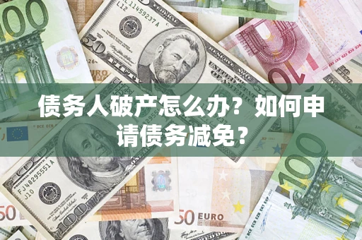 武汉债务人破产怎么办？如何申请债务减免？