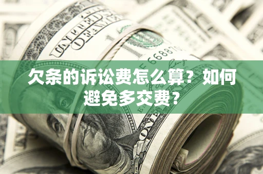 武汉欠条的诉讼费怎么算？如何避免多交费？