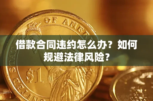 武汉借款合同违约怎么办？如何规避法律风险？