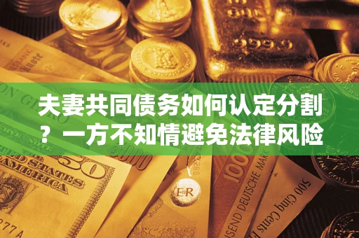 武汉夫妻共同债务如何认定分割？一方不知情避免法律风险必看！